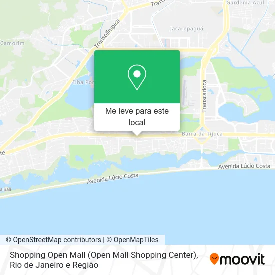 Shopping Open Mall mapa