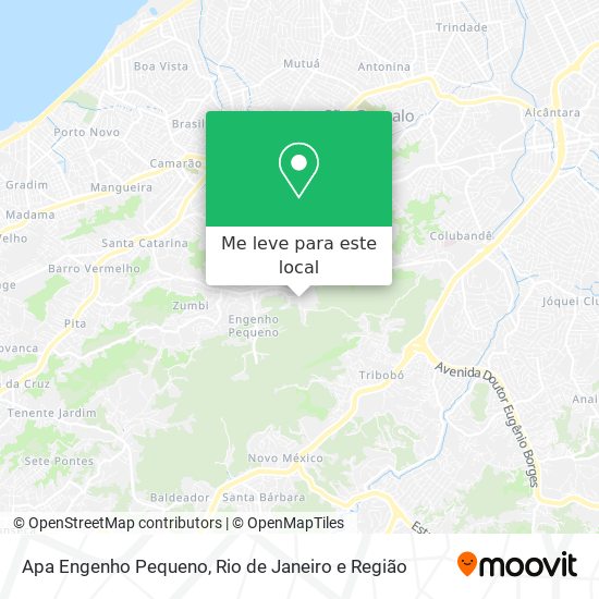 Apa Engenho Pequeno mapa