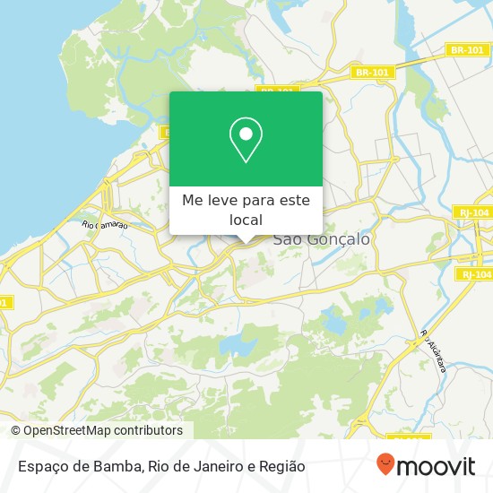 Espaço de Bamba mapa