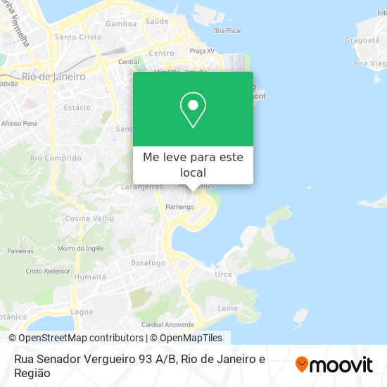 Rua Senador Vergueiro 93 A/B mapa
