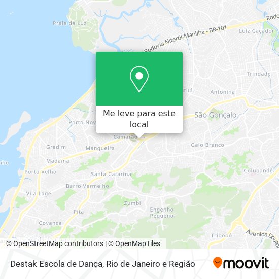 Destak Escola de Dança mapa