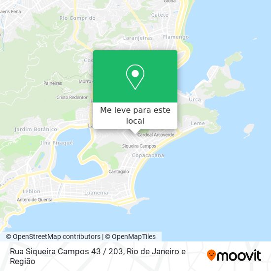 Rua Siqueira Campos 43 / 203 mapa