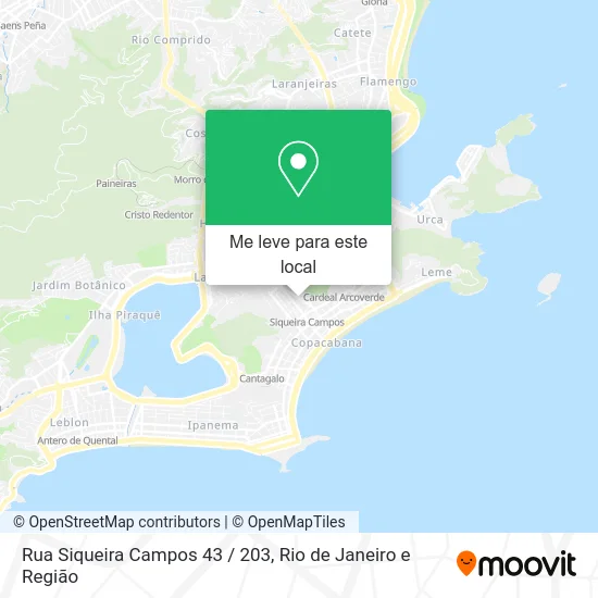 Rua Siqueira Campos 43 / 203 mapa