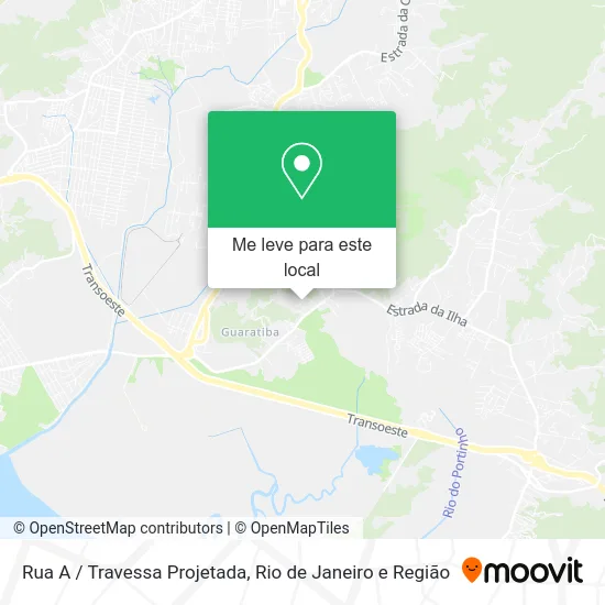 Rua A / Travessa Projetada mapa