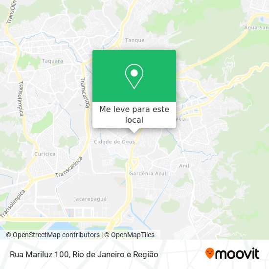 Rua Mariluz 100 mapa