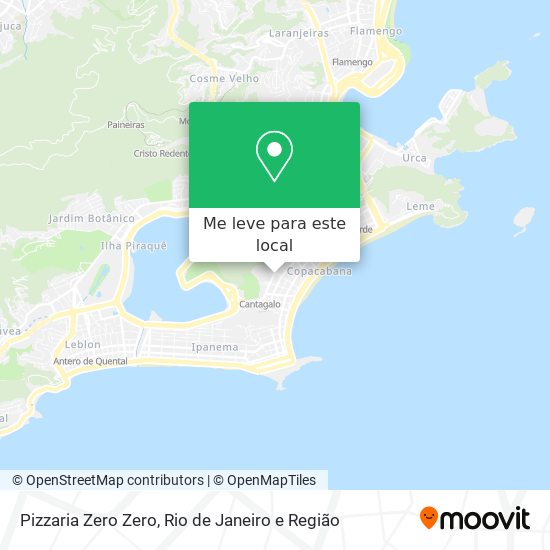 Pizzaria Zero Zero mapa