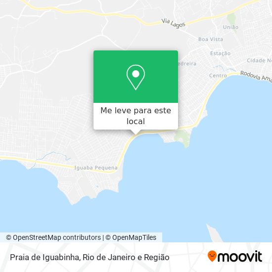 Praia de Iguabinha mapa