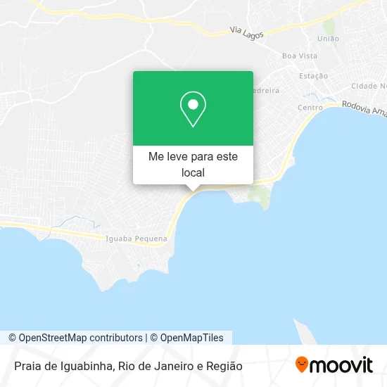 Praia de Iguabinha mapa