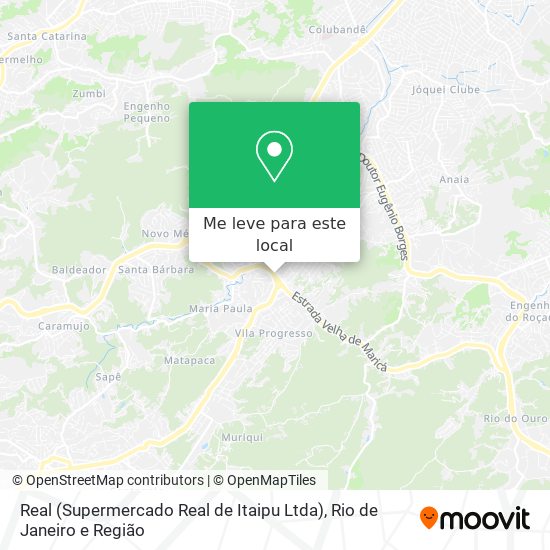 Real (Supermercado Real de Itaipu Ltda) mapa