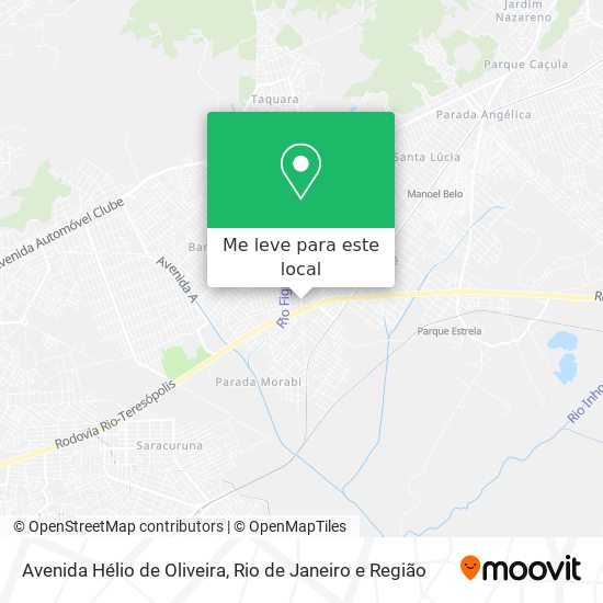 Avenida Hélio de Oliveira mapa