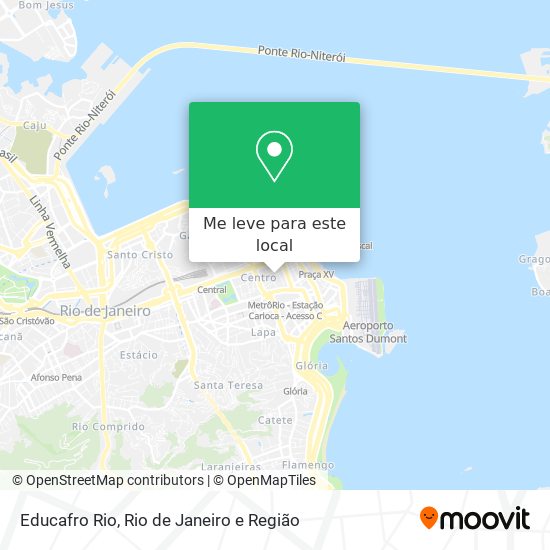 Educafro Rio mapa