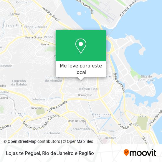 Lojas te Peguei mapa
