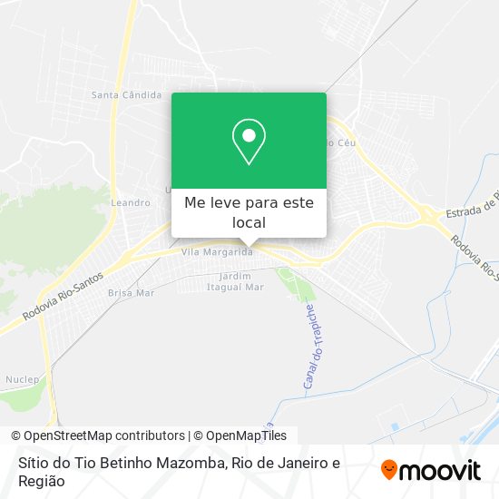 Sítio do Tio Betinho Mazomba mapa