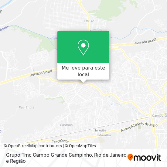 Grupo Tmc Campo Grande Campinho mapa