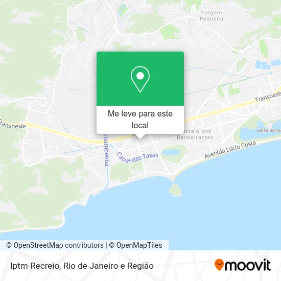 Iptm-Recreio mapa
