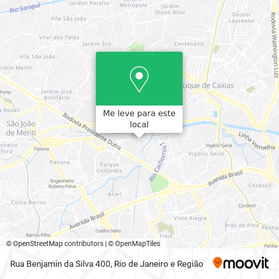 Rua Benjamin da Silva 400 mapa