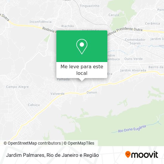 Jardim Palmares mapa