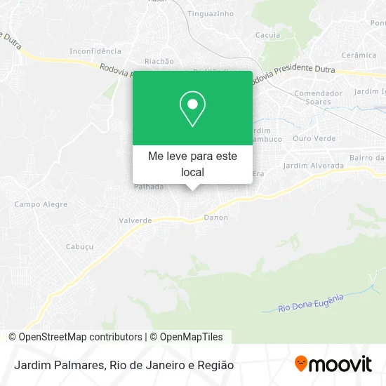 Jardim Palmares mapa