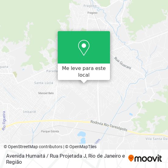 Avenida Humaitá / Rua Projetada J mapa