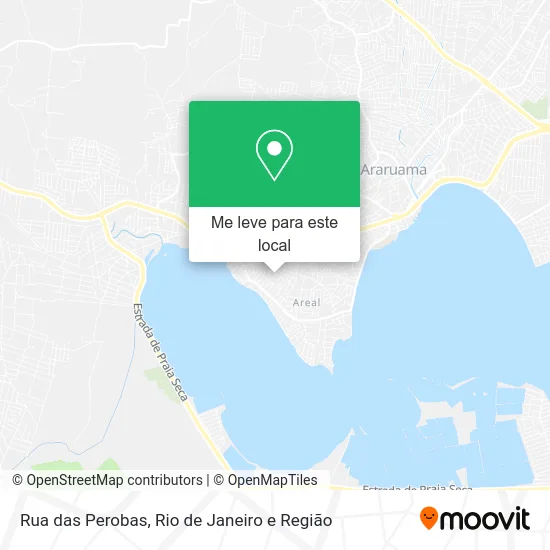 Rua das Perobas mapa