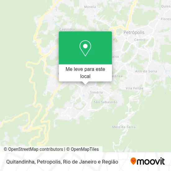 Quitandinha, Petropolis mapa