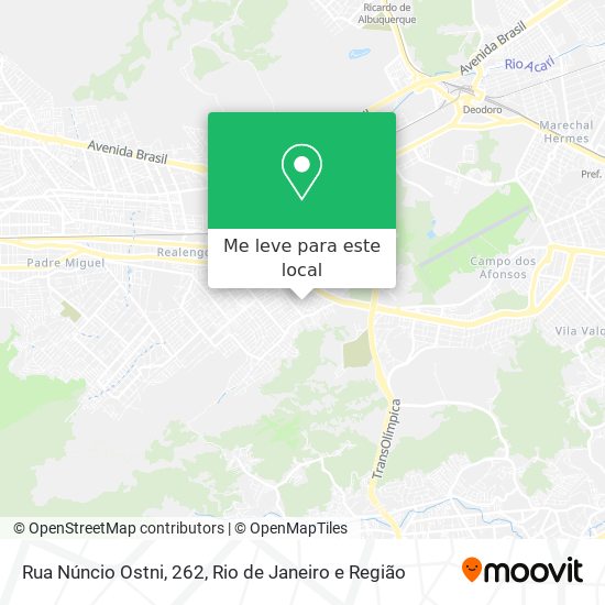 Rua Núncio Ostni, 262 mapa