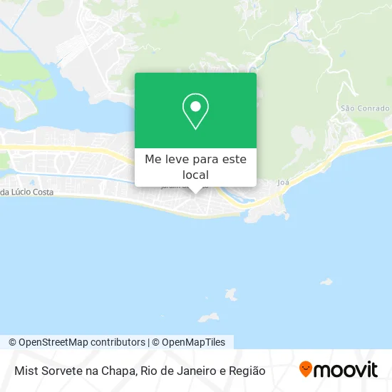 Mist Sorvete na Chapa mapa
