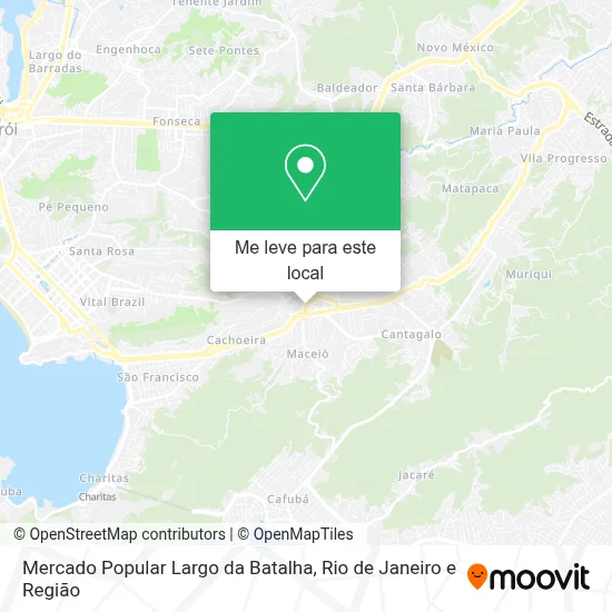 Mercado Popular Largo da Batalha mapa