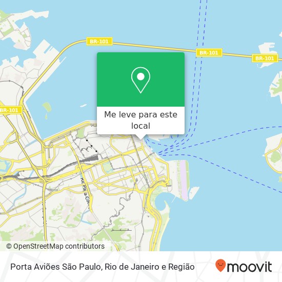 Porta Aviões São Paulo mapa