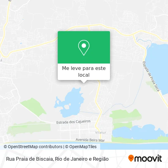 Rua Praia de Biscaia mapa