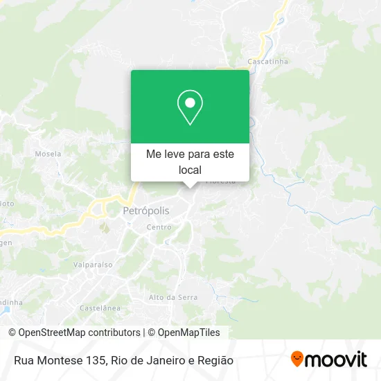 Rua Montese 135 mapa