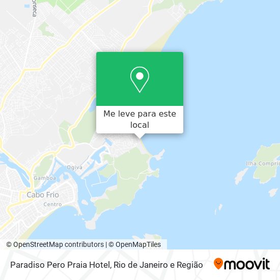 Paradiso Pero Praia Hotel mapa