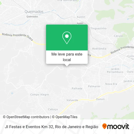 Jl Festas e Eventos Km 32 mapa