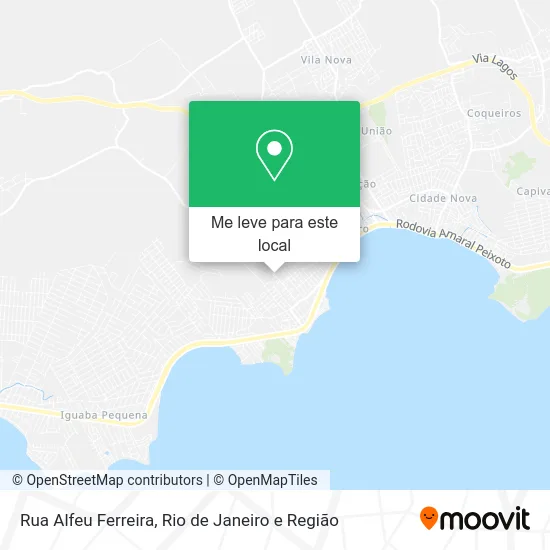 Rua Alfeu Ferreira mapa