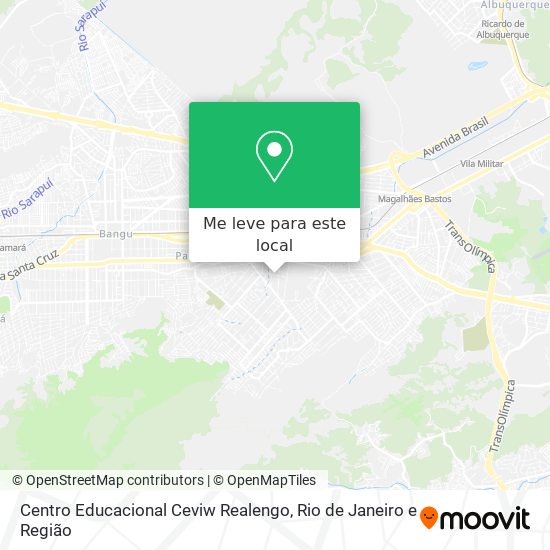 Centro Educacional Ceviw Realengo mapa