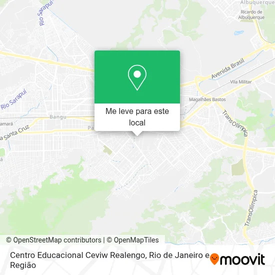 Centro Educacional Ceviw Realengo mapa