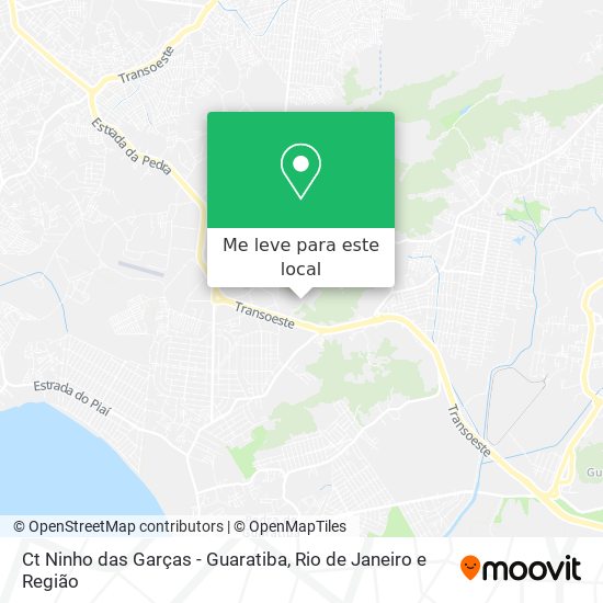 Ct Ninho das Garças - Guaratiba mapa