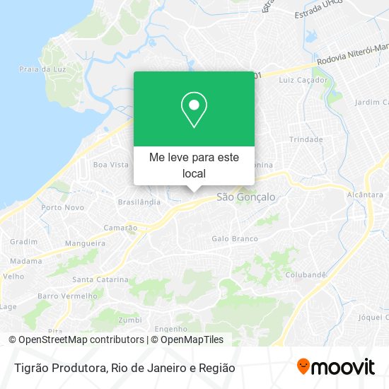 Tigrão Produtora mapa