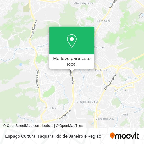 Espaço Cultural Taquara mapa