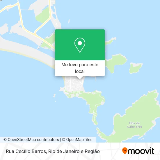 Rua Cecílio Barros mapa