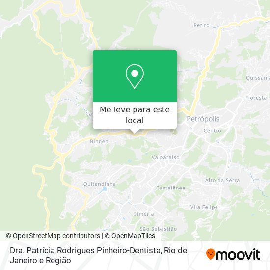 Dra. Patrícia Rodrigues Pinheiro-Dentista mapa
