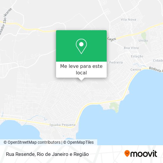 Rua Resende mapa