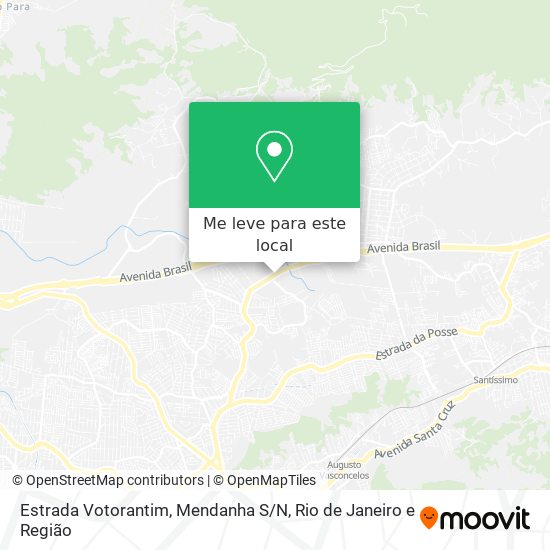 Estrada Votorantim, Mendanha S / N mapa