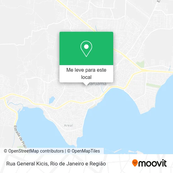 Rua General Kicis mapa
