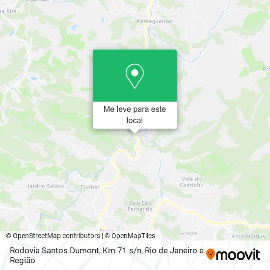 Rodovia Santos Dumont, Km 71 s / n mapa