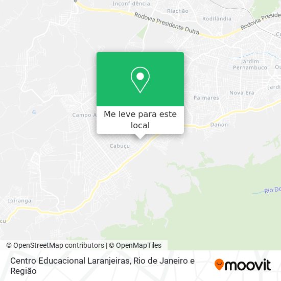 Centro Educacional Laranjeiras mapa