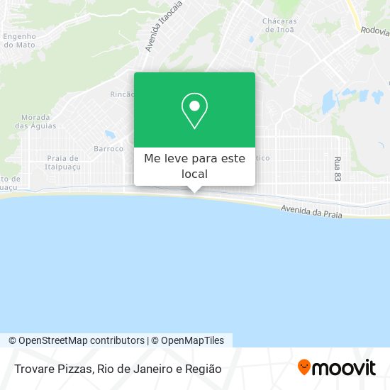 Trovare Pizzas mapa