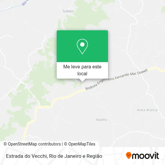 Estrada do Vecchi mapa