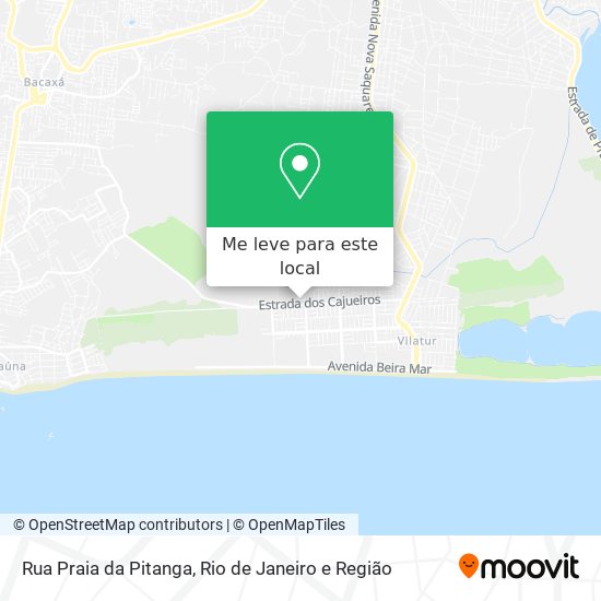 Rua Praia da Pitanga mapa