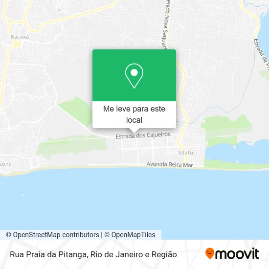 Rua Praia da Pitanga mapa